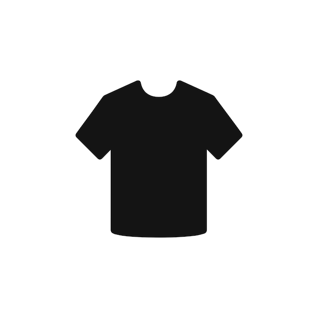 Icono de la camisa aislado en fondo blanco