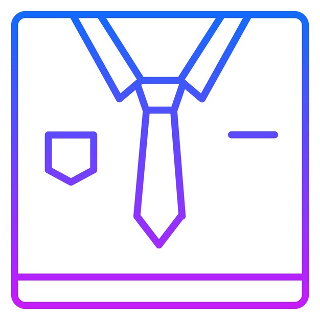 Icono de la camisa de negocios