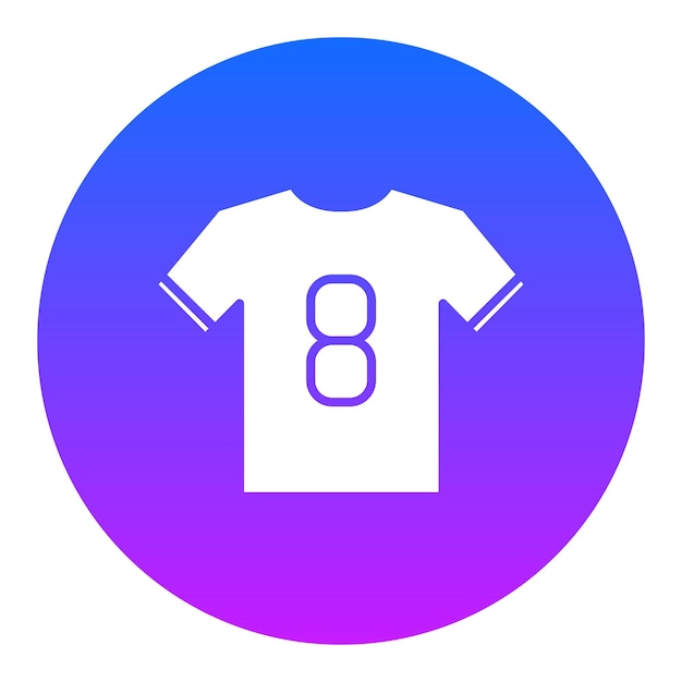 Ícono de la camiseta deportiva