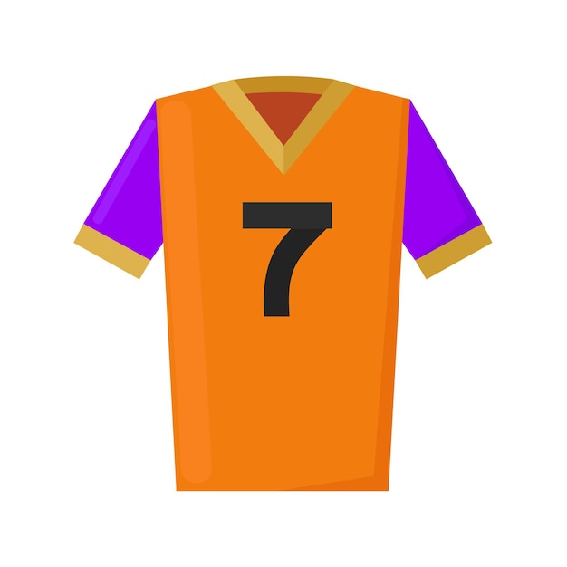 Icono de la camiseta de fútbol clipart avatar logotipo ilustración vectorial aislada