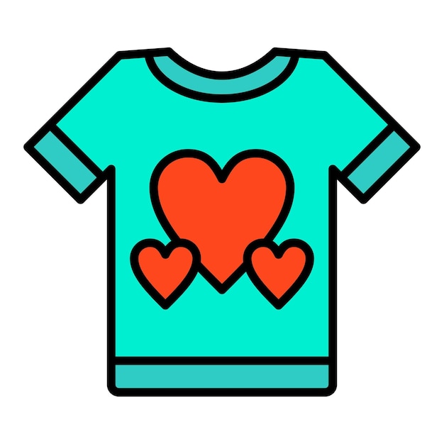 Vector icono de la camiseta