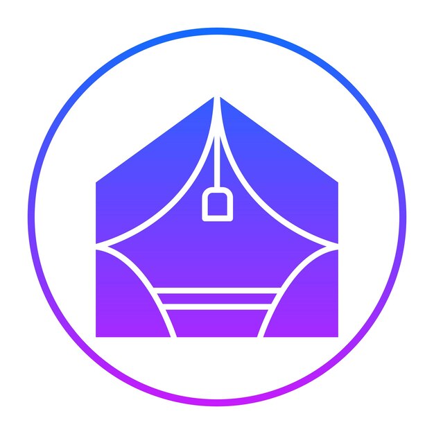 El icono del campamento de lujo