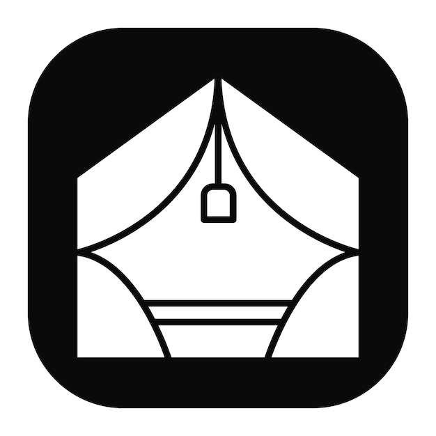 El icono del campamento de lujo