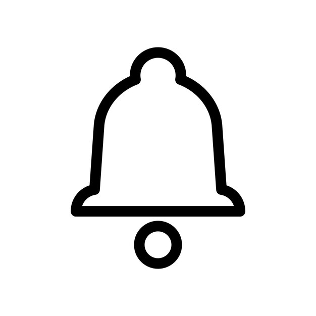 El icono de la campana de alerta