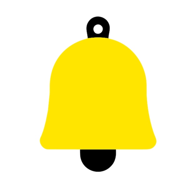 icono de la campana amarilla