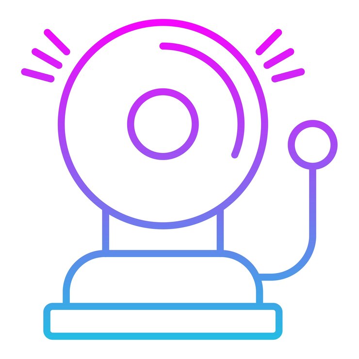 Vector icono de la campana de anillo