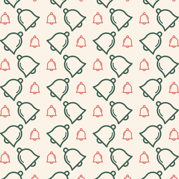 El icono de la campana es de moda, tiene un patrón repetitivo multicolor, una ilustración vectorial y un fondo hermoso.