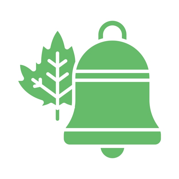 El icono de la campana de otoño