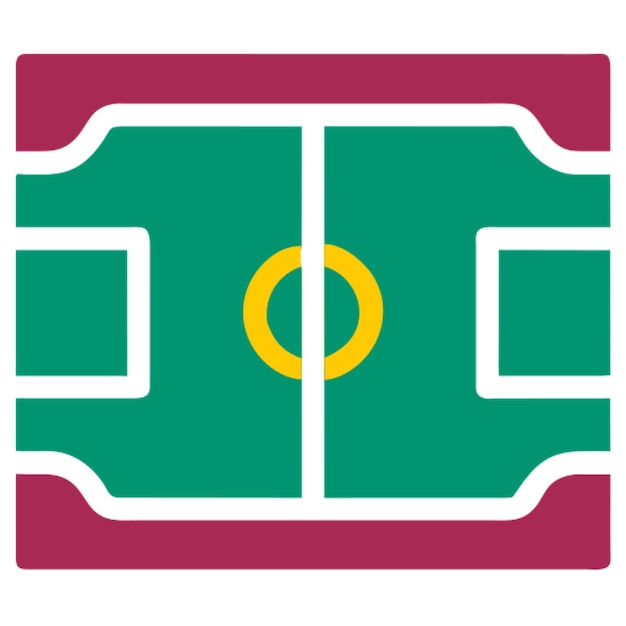 icono de campo de fútbol 2d