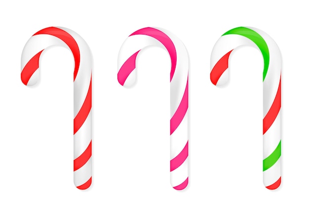 Icono de caña de caramelo Símbolo de Navidad plantilla de diseño plano Ilustración vectorial del signo de Navidad