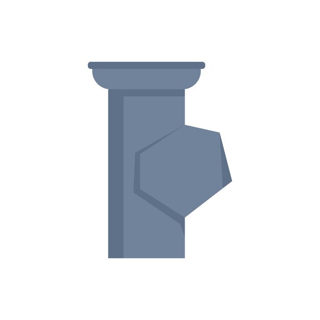 Icono de canalón Ilustración plana del icono de vector de canalón para diseño web