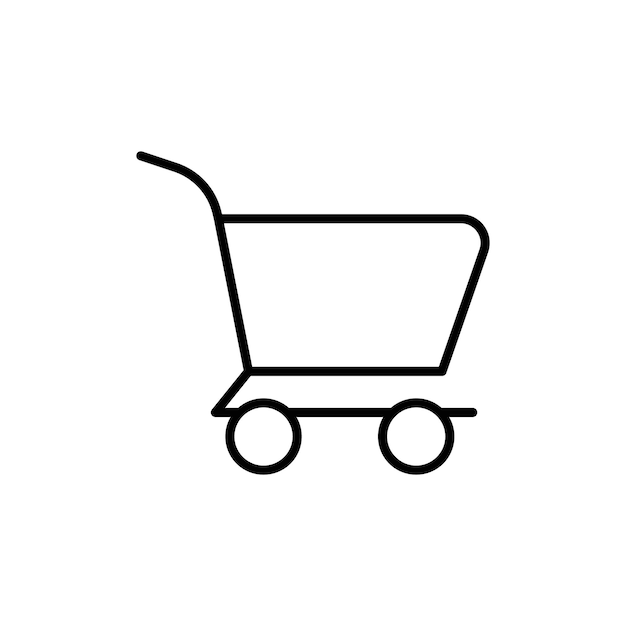 Ícono de la canasta de compras Colección de juegos de relleno plano