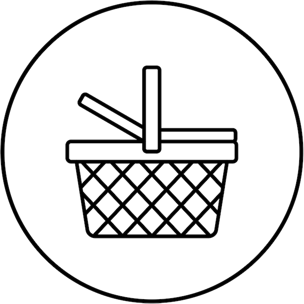 Icono de la canasta de picnic