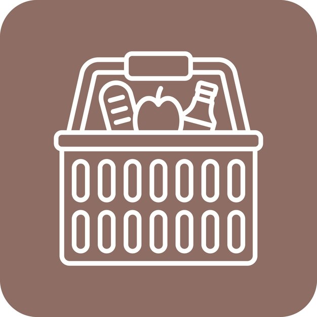 Icono de la canasta de picnic