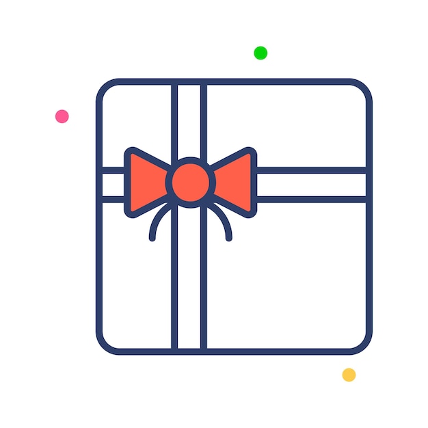 El icono de la canasta de regalos representa una canasta o caja decorativa llena de varios artículos