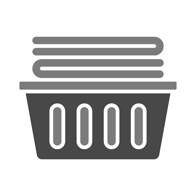 El icono de la canasta de la ropa
