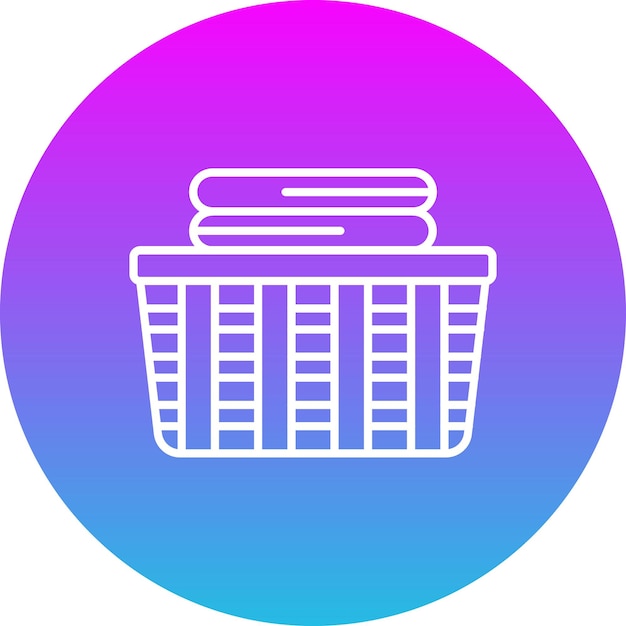 El icono de la canasta de la ropa