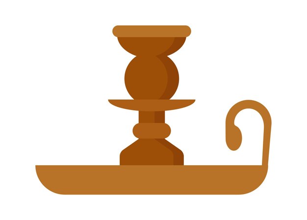 Icono de candelabro vintage Ilustración vectorial