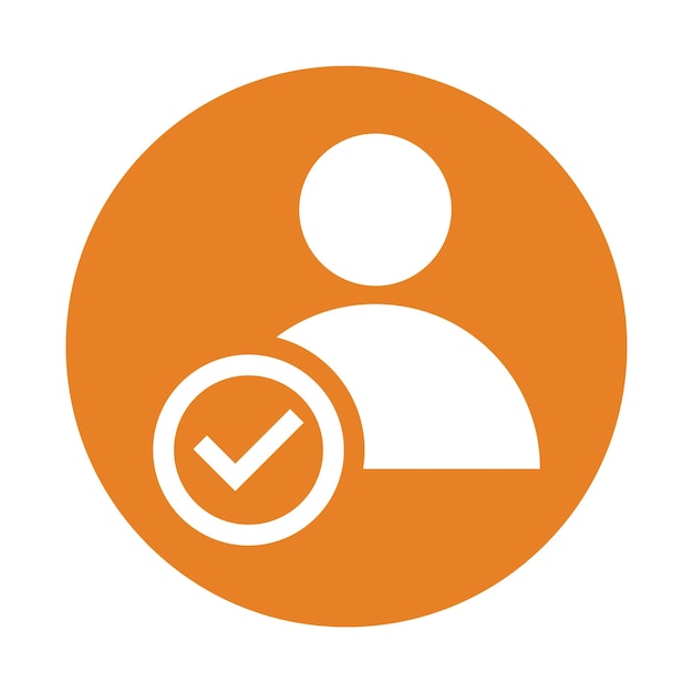 El icono de la capacidad, la competencia, el potencial, el vector de color naranja, el EPS.