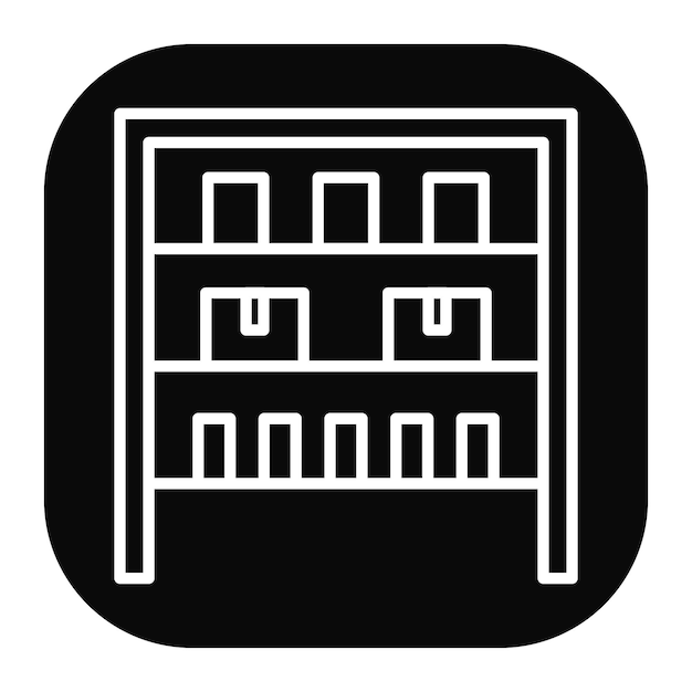 Ícono de capacidad de estantería