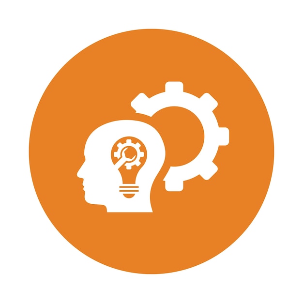 El icono de las capacidades del calibre de la capacidad del vector de color naranja EPS
