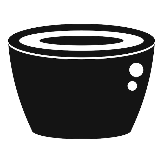 Icono de cápsula de té vector simple Café espresso Sabor asado