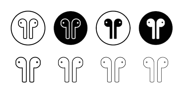 Icono de las cápsulas aéreas Vector de contorno en blanco y negro