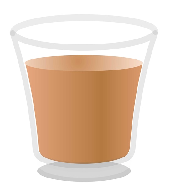 Vector icono de capuchino caricatura de icono de vector de capuchino para diseño web aislado sobre fondo blanco