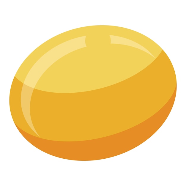 Icono de caqui turco Isométrico de icono de vector de caqui turco para diseño web aislado sobre fondo blanco