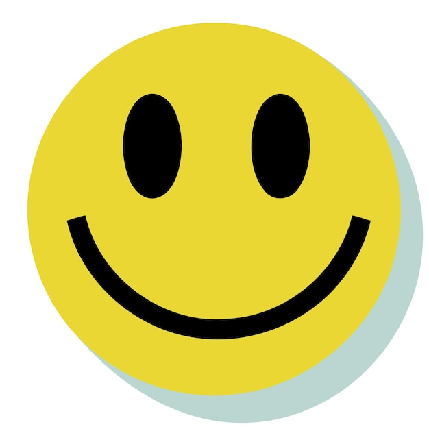 Icono de cara amarilla sonriendo feliz