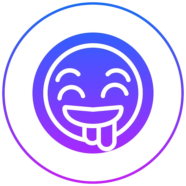 El icono de la cara babeante