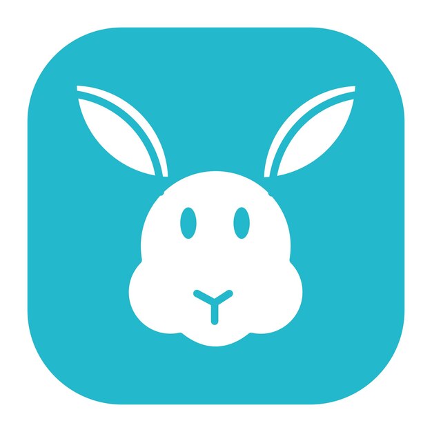 Icono de cara de conejo