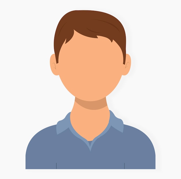 Icono de la cara de un hombre con piel clara