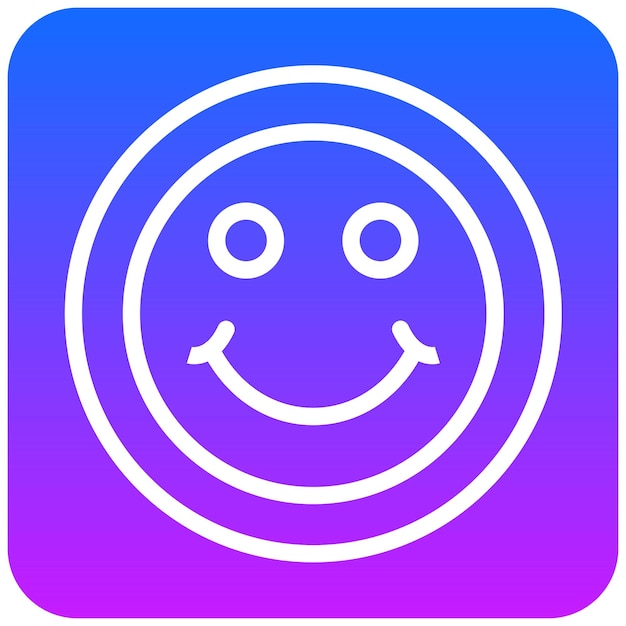 El icono de la cara sonriente