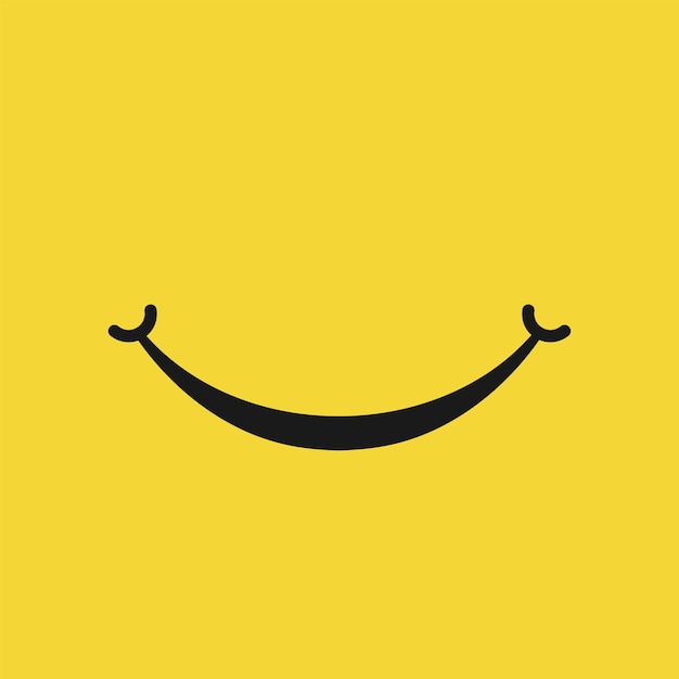 Icono de cara de sonrisa aislado sobre fondo blanco Ilustración vectorial
