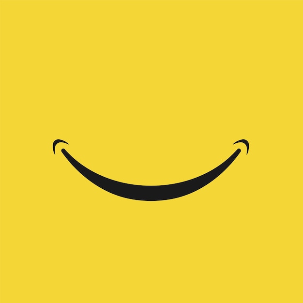 Icono de cara de sonrisa aislado sobre fondo blanco Ilustración vectorial