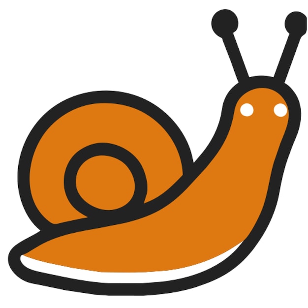 El icono del caracol es lindo.