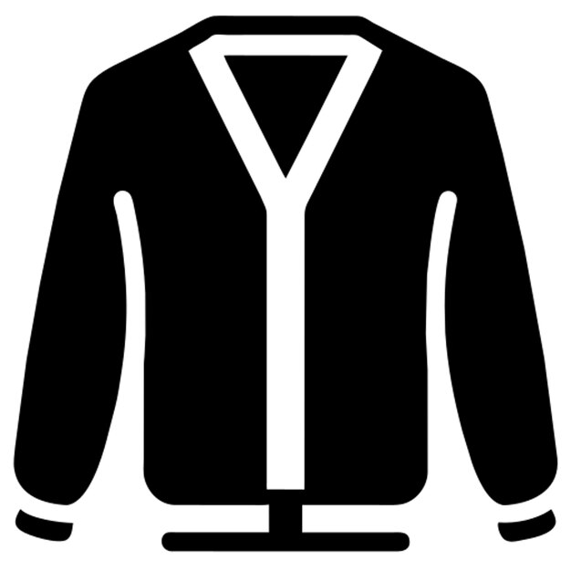 icono del cardigan un icono que representa un icono de cardigan acogedor