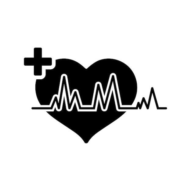 Icono de cardiología Icono del vector