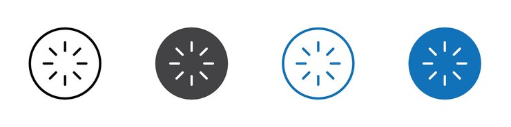 Vector el icono de carga es plano y se puede editar.