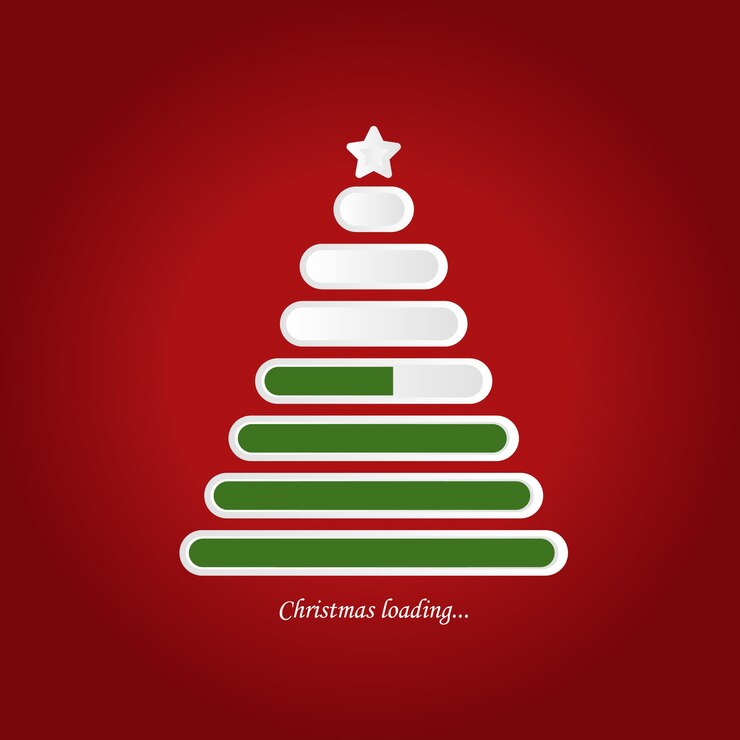 Vector icono de carga de navidad creativa