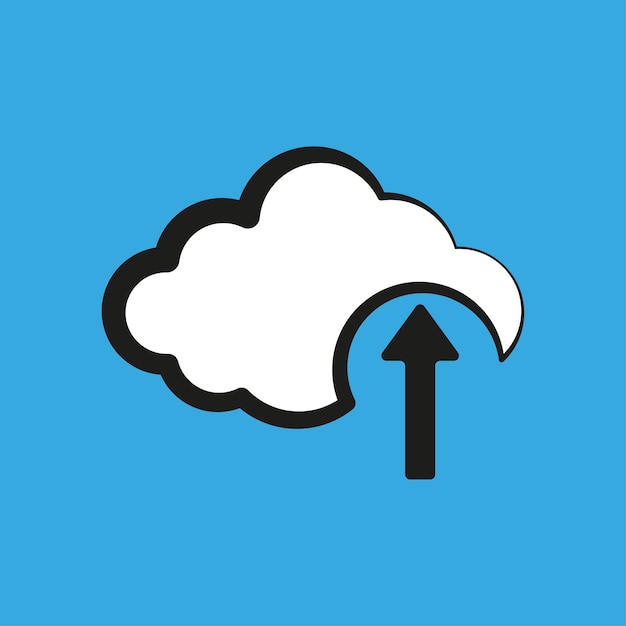 Icono de carga en la nube Ilustración vectorial EPS 10 Imagen de archivo