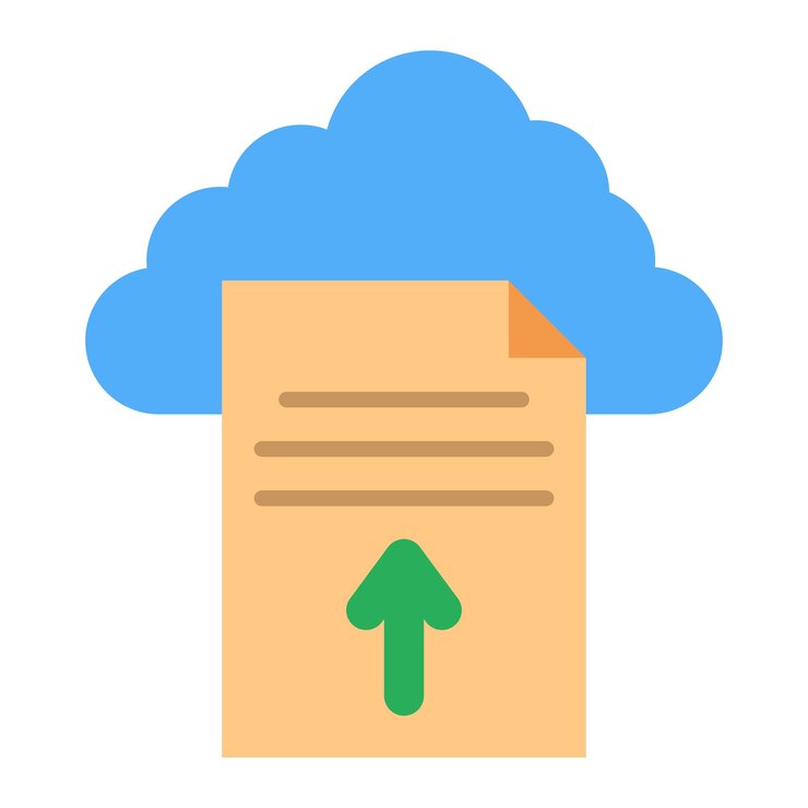 Vector ícono de carga en la nube