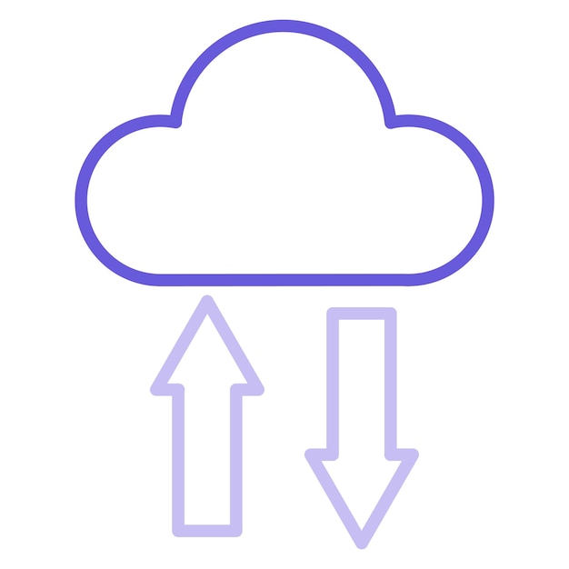 Ícono de carga en la nube
