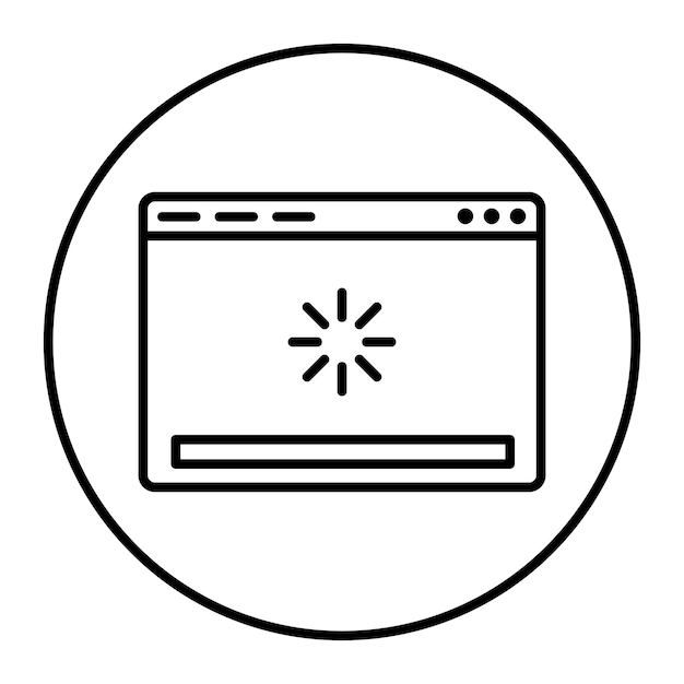 Ícono de carga de la web