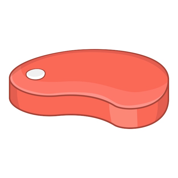 Icono de carne cruda Ilustración animada del icono vectorial de carne crua para la web