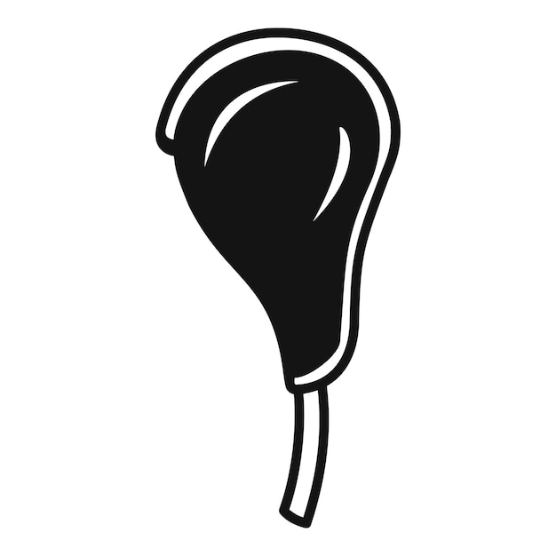 Icono de carne de pato Ilustración simple del icono de vector de carne de pato para diseño web aislado sobre fondo blanco