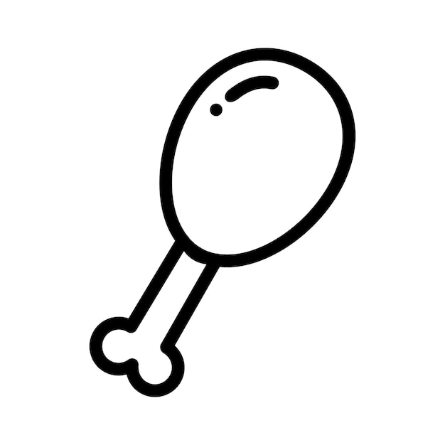 Icono de carne de pollo Icono de línea