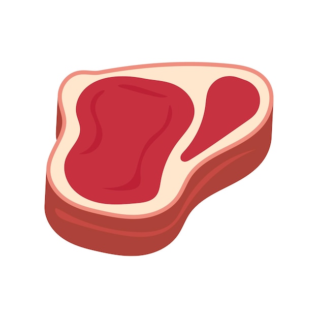 Icono de carne de res Símbolo de barbacoa Carne a la parrilla Signo de carne cruda Pictograma de carne de Ribeye Ilustración de carne de ribeye