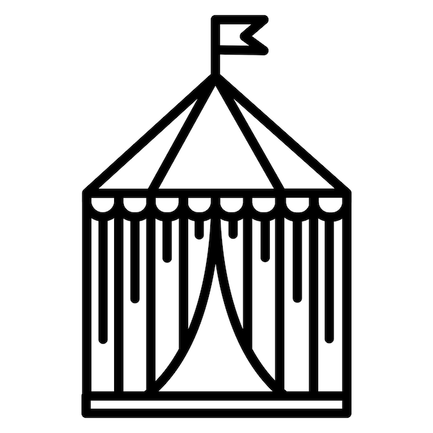 icono de la carpa de circo
